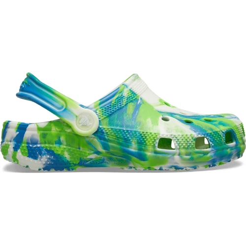 Crocs Toddler Glow Marbled Clog, Glow in the Dark, Lightweight, Pivot Heel Strap