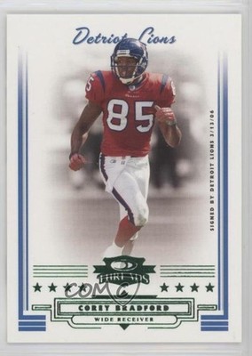 2006 Donruss Threads Retail Green /100 Corey Bradford #13 hg6