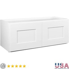 Kitchen Bridge Cabinet Soft-Close Door Shaker Style Solid Wood Face  Door Frame