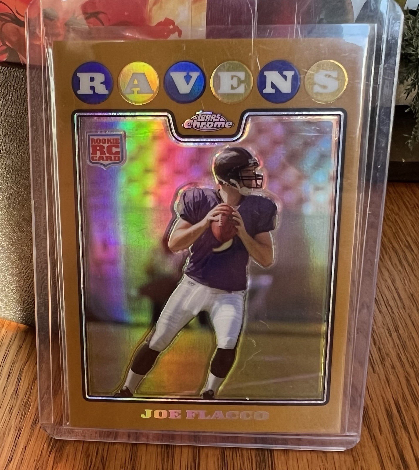 2008 Topps Chrome - Joe Flacco #TC170 Gold Refractor 28/199 (RC)
