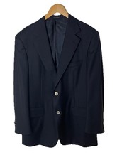 Ermenegildo Zegna VTG Navy Blazer Sport Coat Wool Quiet Luxury 50 EU / US 40