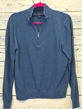 Men's Brooks Brothers Pullover Ribbed Sweatshirt Size M Blue