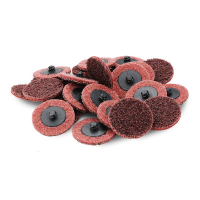 Surface Conditioning Quick Change Discs, 2'' Red (Medium) Prep Pad - 25 Pack