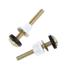 2Pcs Steel Toilet Seat Screws Hinge Bolts and Nuts, Heavy Duty Toilet Hardware R
