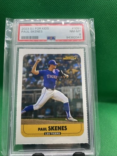 2023 Sports Illustrated For Kids Paul Skenes Rookie #1091 PSA 8 Pop 76