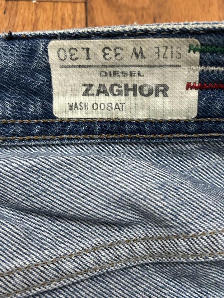 Jeans Diesel Zaghor Bootcut para hombre W33 L30 azul denim lavado 008AT Foto 4 de 4