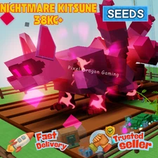 🦊GOOD SIZE NIGHTMARE KITSUNE 38KG+ AGE 100🦊🪴 GROW A GARDEN 🌈FAST DELIVERY🌞