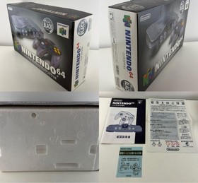 Nintendo 64 Clear Black Console 64DD Launch Model Boxed Japan N64