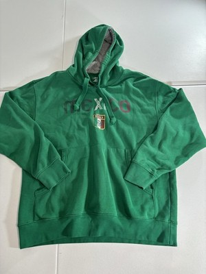Mexico Jacket Simply Sport Size M Green Pull Over Long Sleeve Hoodie