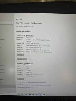 Alienware 17 17.3'' Customized Notebook/Laptop