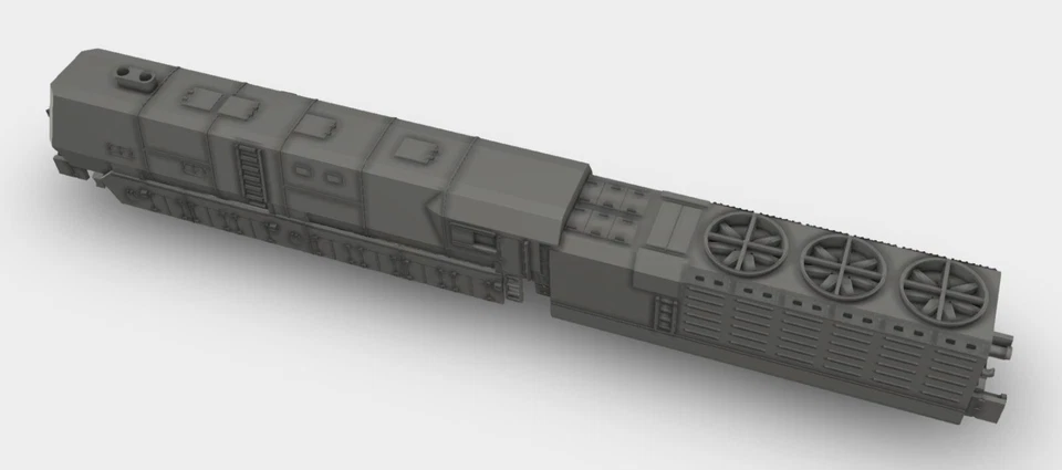 Panzerlok BR-53 WW2 Bausatz Kit 3D Druck 1:160 - 1:72 - Bild 4 von 4