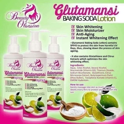 Beauty Obsession Glutamansi Whitening Lotion With Baking Soda Spf65 250ml Ebay beauty obsession glutamansi whitening lotion with baking soda spf65 250ml ebay