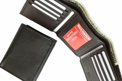 Genuine Leather Lambskin Wallet Side Flap And Credit Card ID Holder Wallet 92 C 92 Bk Leather Wallets For Mens 4078584102974 1600x