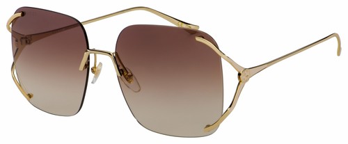 Gucci GG0646S 002 Gold Ivory Brown 