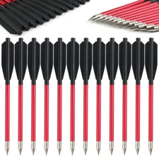 12Pcs 6.5in Pistol Crossbow Bolts Arrows For 50 Lbs to 80 Lbs Pistol Crossbows