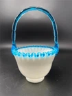 Fenton Aqua Crest Special 5" Basket RARE