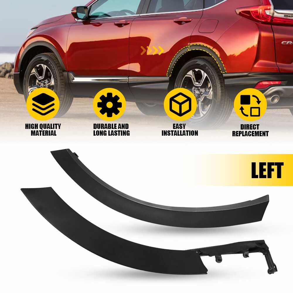 2017-2022 Honda CRV CR-V Left Driver Rear Door Flare Molding Trim Pair