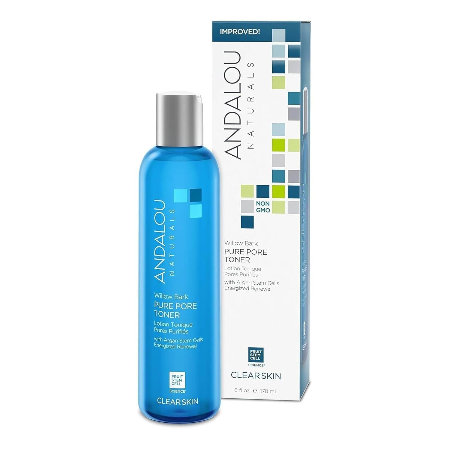 Очищающий крем Andalou Naturals с Алоэ и корой ивы для уменьшения пор 6 унций 3890₽