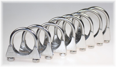 M10 B/ügelschellen Auspuffschellen U Bolt Clamp alle Durchmesser M10 102mm 2 St/ück