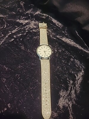 New Avon Wrist Watch Womens Sparkle Band Double Keeper Jewelry Costume
