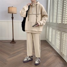 Men's Tracksuits Sets Long Sleeve Hoodie and Pants 2 Piece Sweatsuit Outfits