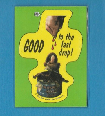 1986 Topps Little Shop of Horrors Sticker Card, Good To the Last Drop #28