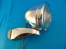 Nice 6 Volt Reverse Lamp Guide B-31 Glass Lens Works Chrome Adjustable Mount