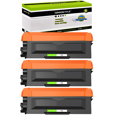 3PK Black TN660 Toner Fit for Brother TN-660 MFC-L2705DW MFC-L2707DW MFC-L2740DW
