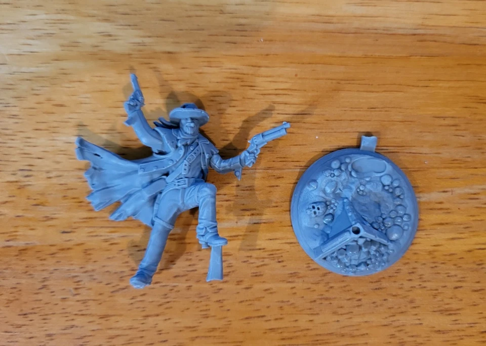 Shadows of Brimstone Veteran Gunslinger Hero Dice Fest 2017 Promo Miniature - Image 2 of 3