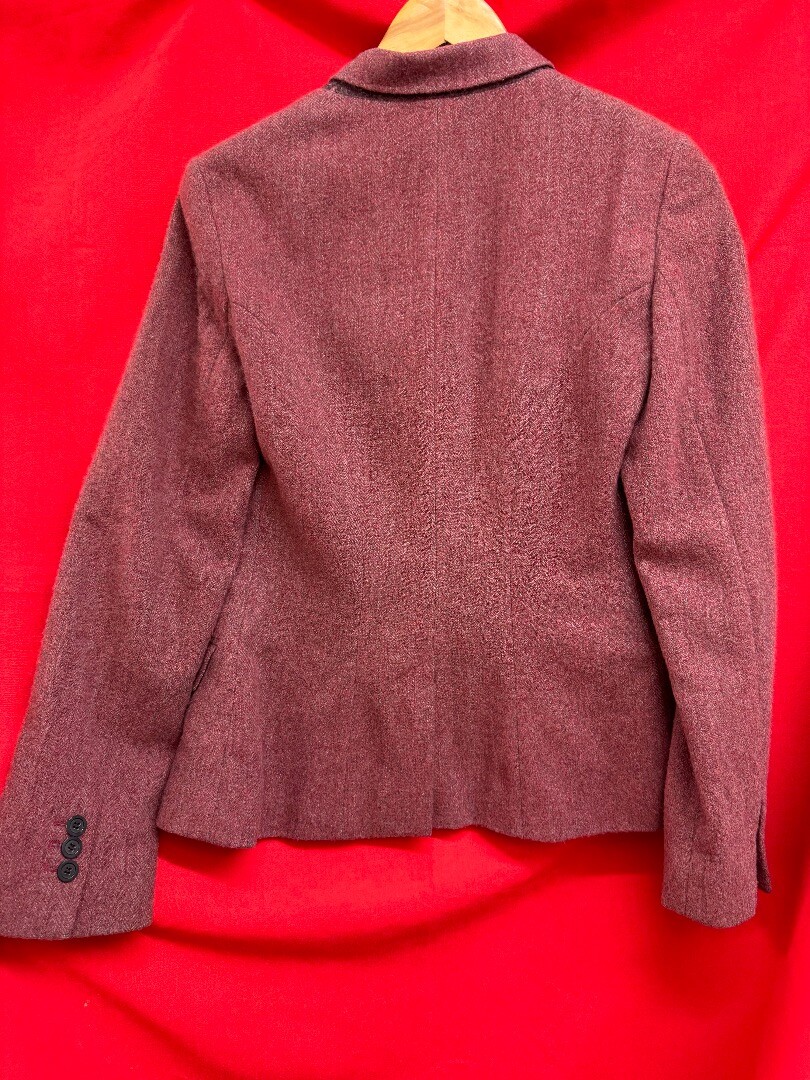 Jigsaw Ladies Smart Jacket Red Herringbone Colour Size M CG K06 eBay