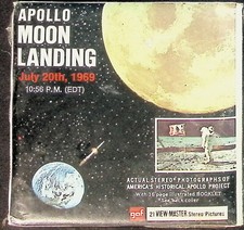 Apollo Moon Landing 1969 3d View-Master 3 Reel Packet NEW SEALED Buzz Aldrin