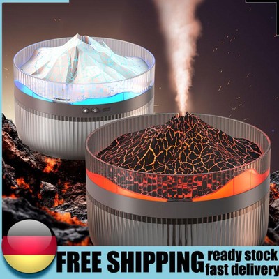 1.5L Volcano Humidifier Essential Oil Diffuser with Lights Aromatherapy Diffuser