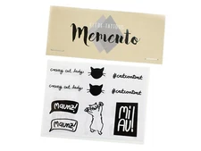 3 Sets Adhesive Tattoos Cat Crazy Cat Lady Peel Tattoo Kind K