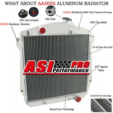 4 Rows Aluminum Radiator For 1943-48 45 Chevy Fleetmaster Sedan Coupe Fleetline