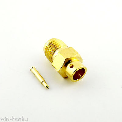 RP-SMA Female Plug Center Solder for RF RG402 0.141'' Semi-rigid Cable Connector