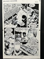 Hollywood Superstars ORIGINAL COMIC ART DAN SPIEGLE Mark Evanier Interior Page
