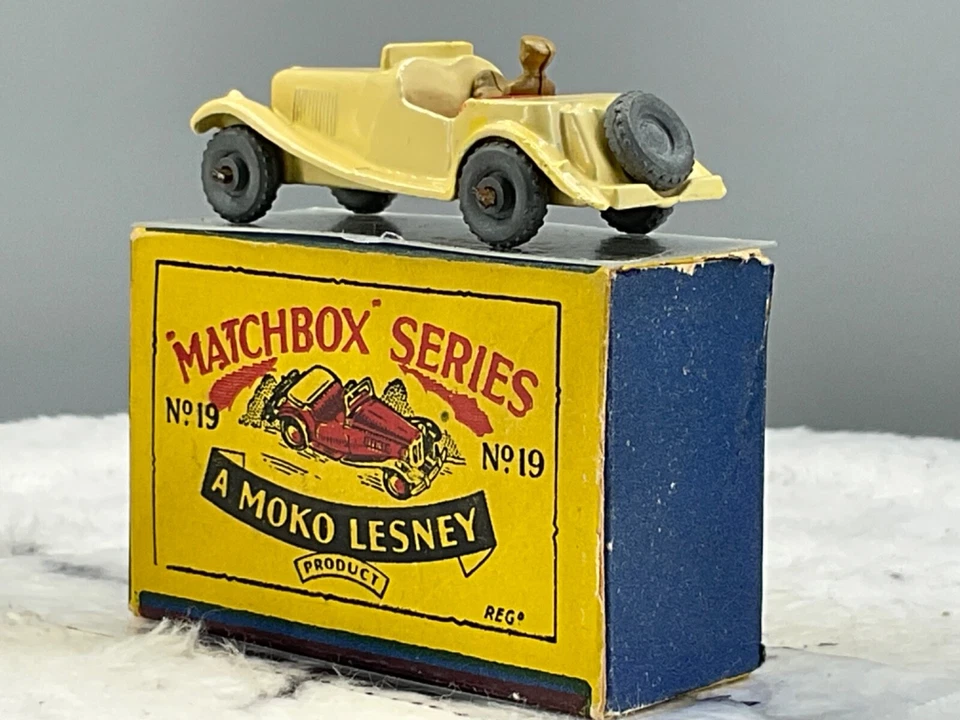 1950's Matchbox Lesney#19A MG,off white ,N, Mint in B2 box all Orig,N.O.S - Image 2 of 4