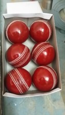 Brank New Test Cricket Leather Ball Hardball Cricket Ball Pack of 6 Ball