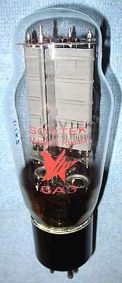 1 NOS Sovtek 6A3 Vacuum Tube - Strong TV-7 Test - Vintage Audio Triode