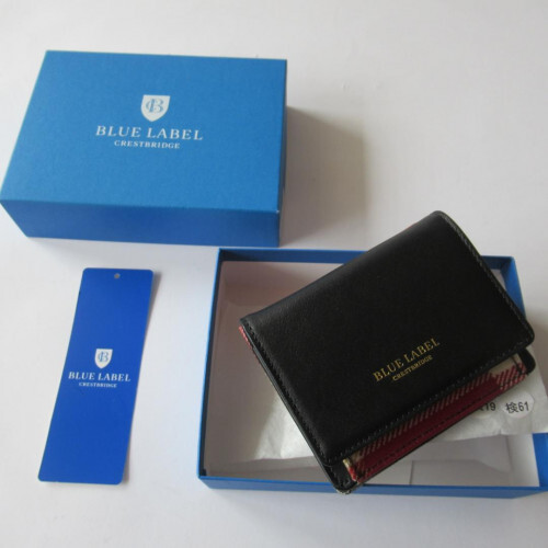 Blue Label Crestbridge Genuine Red PVC Bi-fold Wallet 2777  