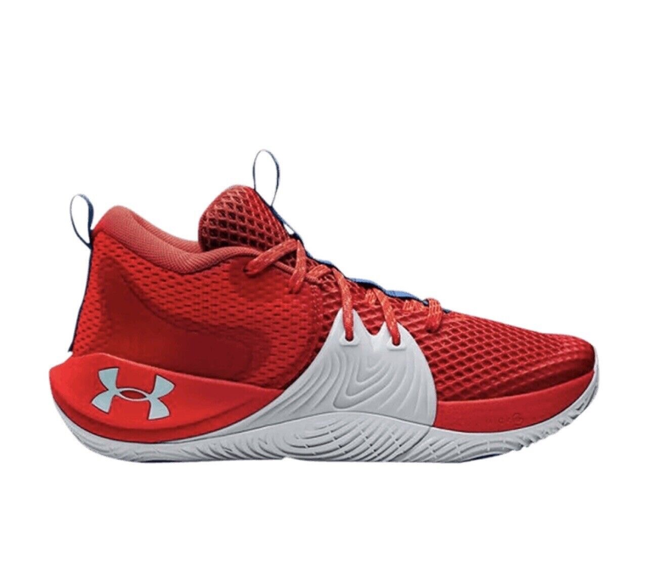 Under Armour Embiid 1 Kansas Jay Hawks Men's Sneakers 3023086-603 thumbnail 9