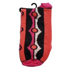 B.ella Pink Coral Ankle Sock Extra Fine Merino Wool Blend 9-11 LOLA Geometric