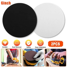 2x 6inch Hook Loop Foam Cushion Interface Sanding Disc Sander Buffer Backing Pad