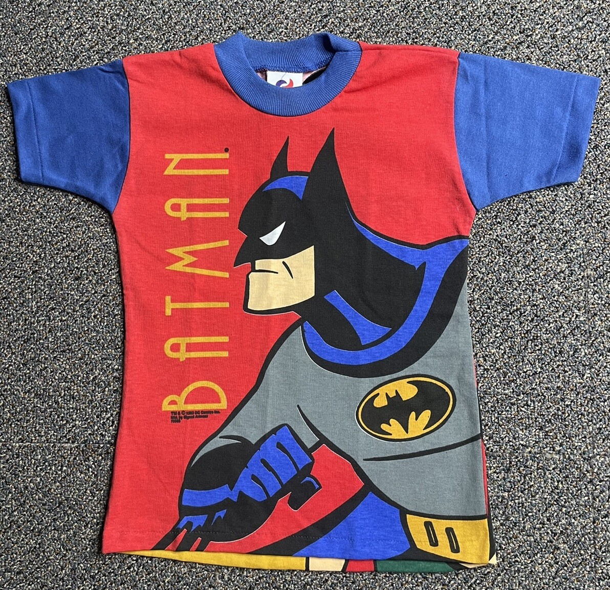 90s BATMAN TM&DC Comics(s15) ポロシャツ USED Vintage 90s Batman The Animated Series T Shirt Vtg 1993 DC Comics