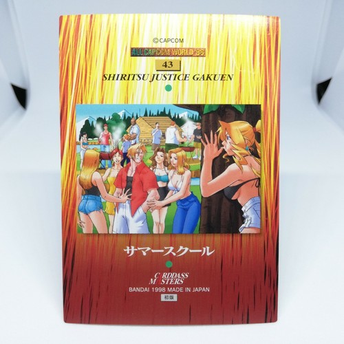 Summer school #43 SHIRITSU JUSTICE GAKUEN Card Dass Masters CAPCOM WORLD 1ST - Picture 6 of 11