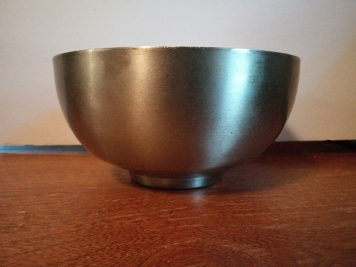 7" Round Brushed Stainless Harmony™ Bowl - 36oz - Silver - Picture 7 of 7
