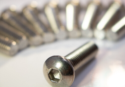 M8 x 1,25 x 20 mm 18-8 Edelstahl Knopfkopfschrauben | Stck 20 | Art.-Nr.: 6051 - Bild 1 von 2