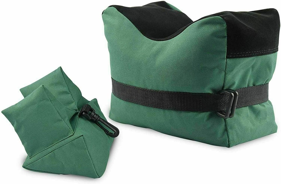 Shooting Range Sand Bag Set Rifle Gun Bench Rest Stand Front Rear Bag ...