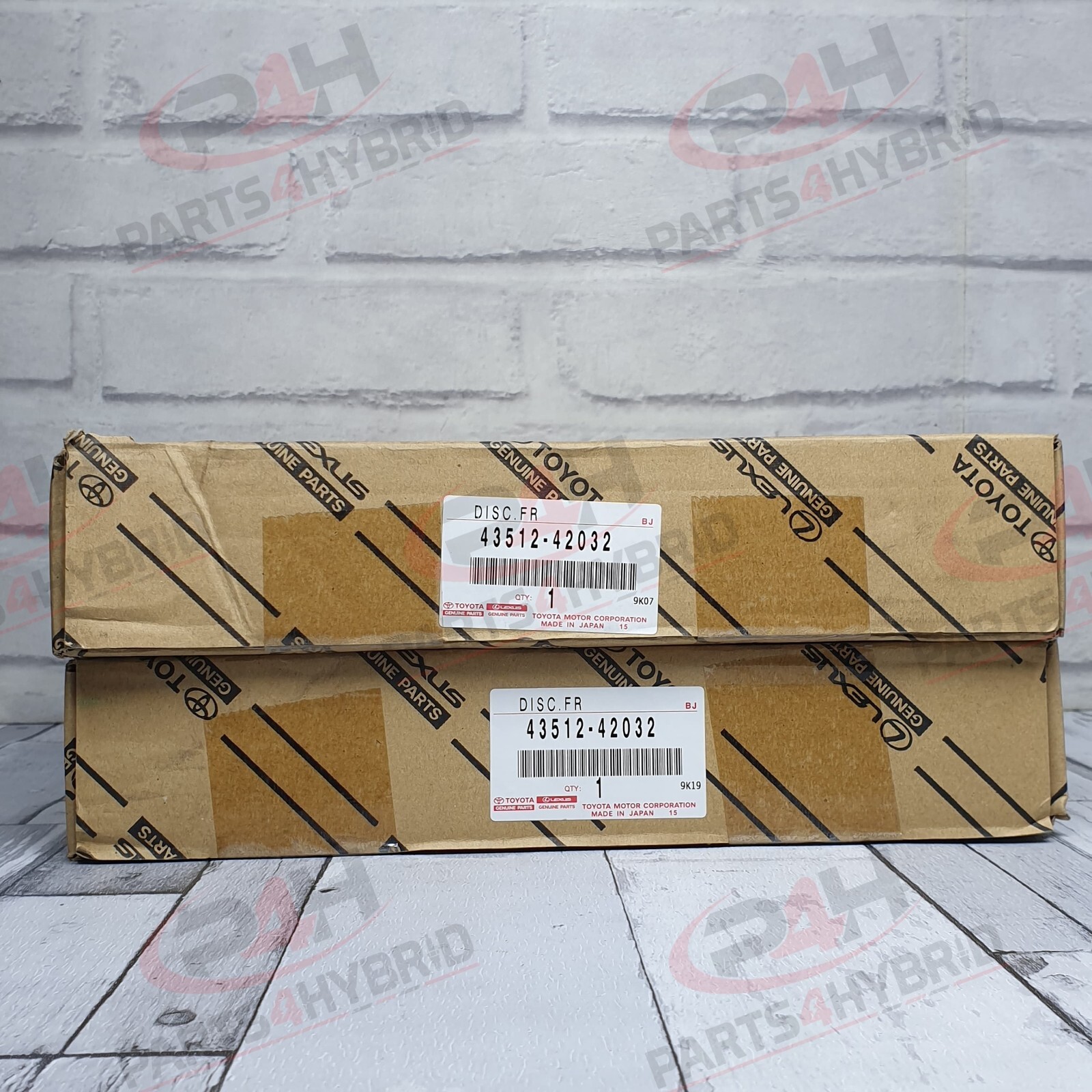 Genuine Toyota Rav4 Front Brake Discs ACA20 2.0L 2000-2005 Oem Part 43512-42032