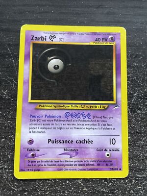 ZARBI [C] UNCO - POKEMON 57/105 NEO DESTINY EDITION 2 DE